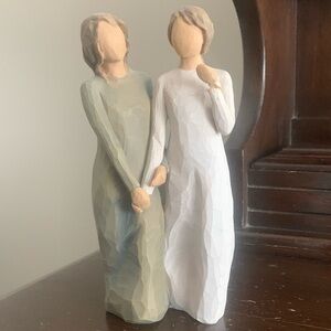 Willow Tree Companionship Sculpture - Green and White